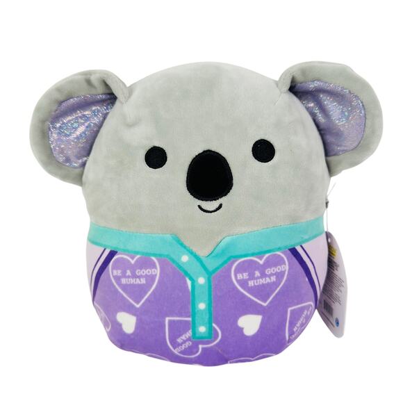 KellyToy Squishmallows Kirk Koala Pajama Series PJs Be A Good Human 8” NWT - Picture 1 of 8